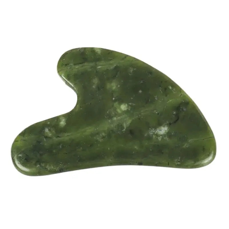 Helu Jade Gua Sha narzędzie Xiuyan Jade masażer w kształcie serca masaż szyi Guasha, produkt kosmetyczny - pielęgnacja skóry