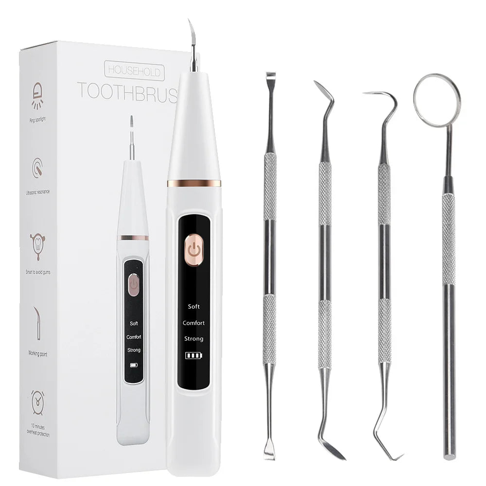 4 szt. Zestaw narzędzi do higieny dentystycznej instrumenty dentysta skrobak do kamienia nazębnego skaler kamień nazębny usuwacz płytki nazębnej czyszczenie zębów narzędzie do pielęgnacji jamy ustnej