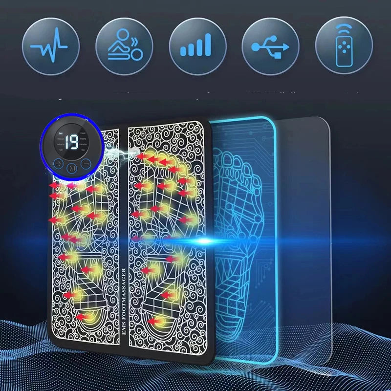 Elektryczny masażer do stóp Pad masaż mięśni trener relaksacyjny do masażu Fitness