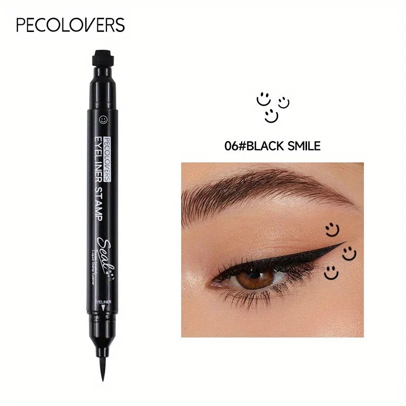 7-stylowy eyeliner  Szybkoschnący Wodoodporny Eyeliner Pen Double-ended Lazy Eye Liner Pencil