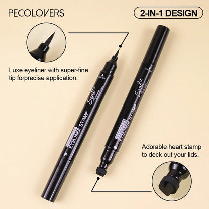 7-stylowy eyeliner  Szybkoschnący Wodoodporny Eyeliner Pen Double-ended Lazy Eye Liner Pencil