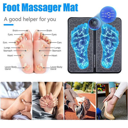 Elektryczny masażer do stóp Pad masaż mięśni trener relaksacyjny do masażu Fitness