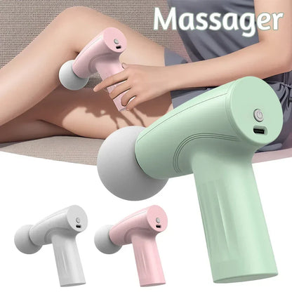 Muscle Mini różowy pistolet do masażu głębokich tkanek, ręczny pistolet do masażu, pistolet do terapii, głębokie tkanki