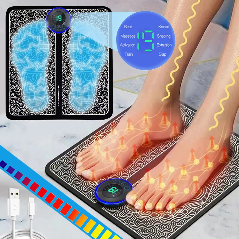Elektryczny masażer do stóp Pad masaż mięśni trener relaksacyjny do masażu Fitness