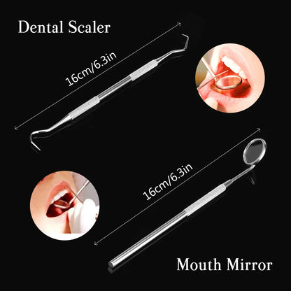 4 szt. Zestaw narzędzi do higieny dentystycznej instrumenty dentysta skrobak do kamienia nazębnego skaler kamień nazębny usuwacz płytki nazębnej czyszczenie zębów narzędzie do pielęgnacji jamy ustnej