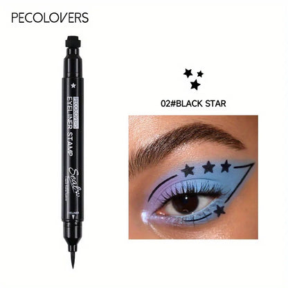 7-stylowy eyeliner  Szybkoschnący Wodoodporny Eyeliner Pen Double-ended Lazy Eye Liner Pencil