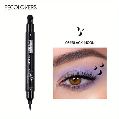 7-stylowy eyeliner  Szybkoschnący Wodoodporny Eyeliner Pen Double-ended Lazy Eye Liner Pencil
