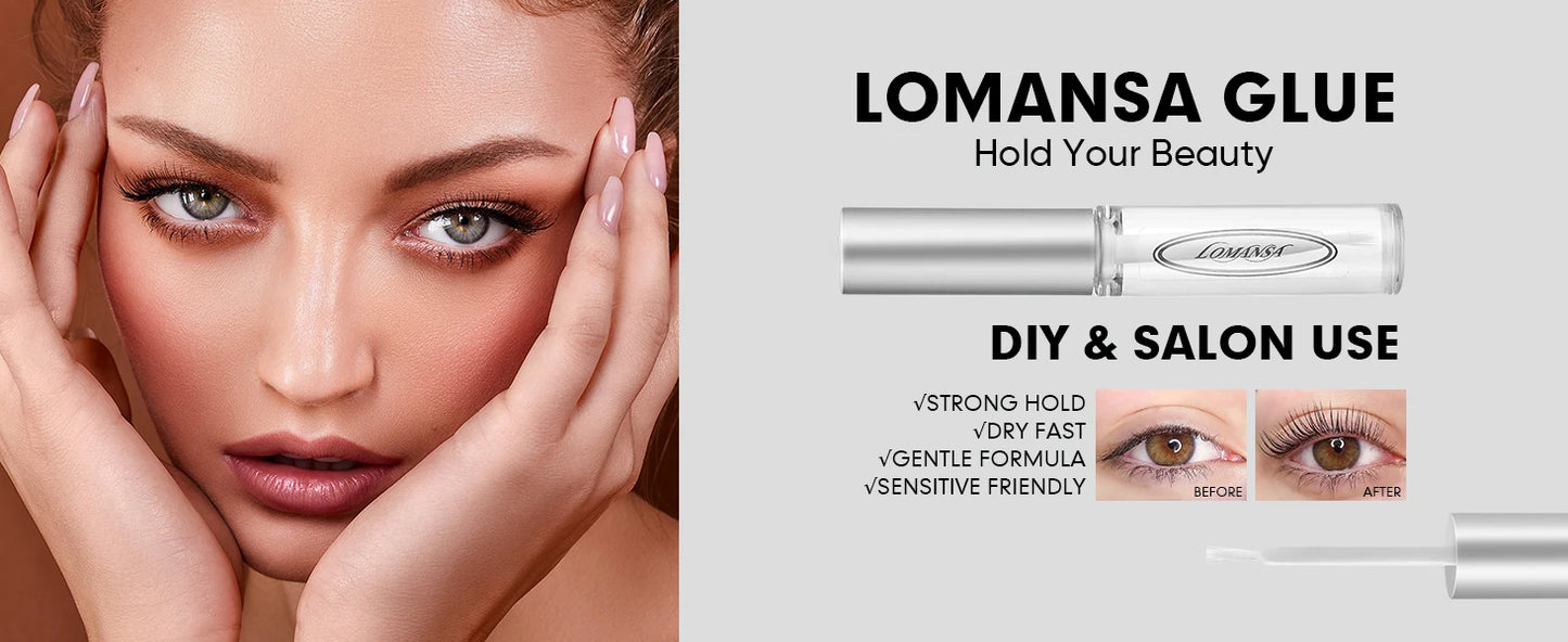 Lomansa Korea 5ml Silne Rzęsy - Klej do podnoszenia, podkręcania oraz do trwałej ondulacji rzęs