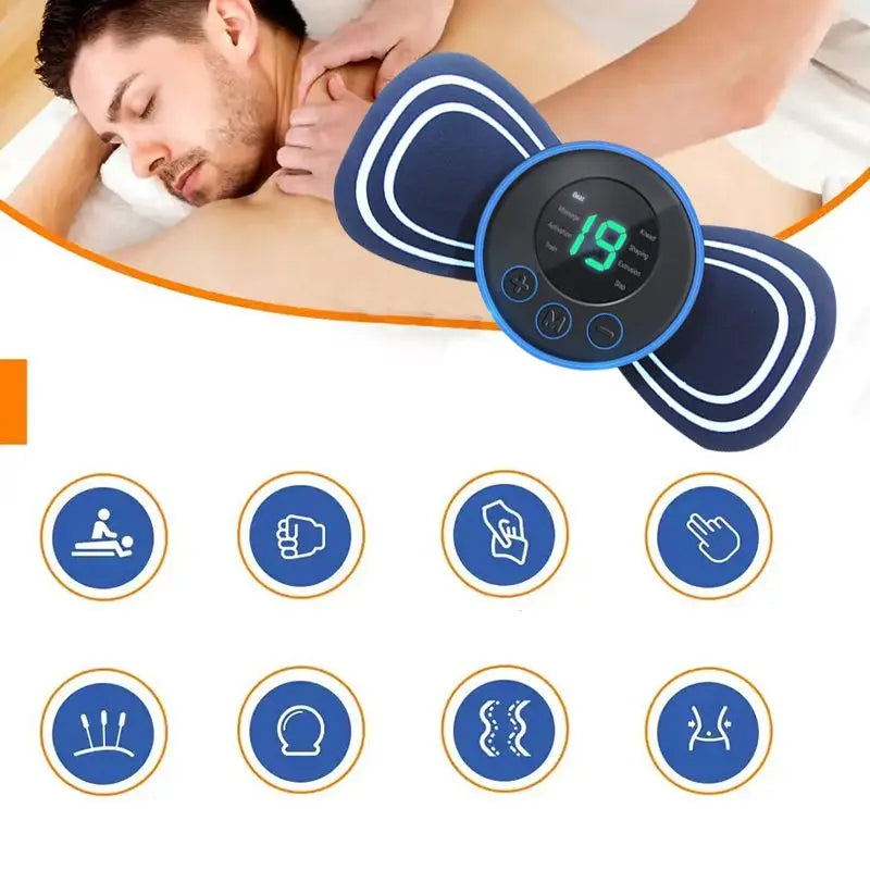 Inteligentny mini elektryczny masażer szyi ładujący przenośny masażer na ramię i szyję z wieloma regulowanymi poziomami