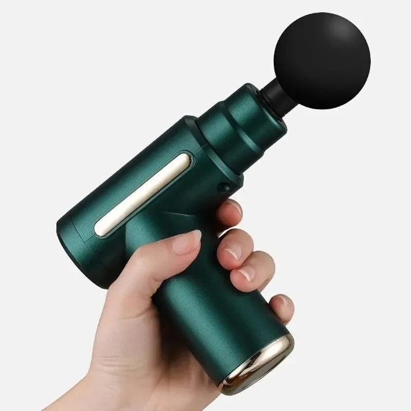 Przenośny pistolet do masażu wibracyjnego do ciała, szyi, pleców, głębokiego rozluźniania mięśni, fitness, wyszczuplania, jedna głowa